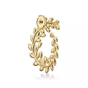 Paloma Picasso®:Olive Leaf versetzte Creolen in Gelbgold, 3