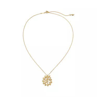 Paloma Picasso®:Olive Leaf Circle Pendant in Yellow Gold, 2