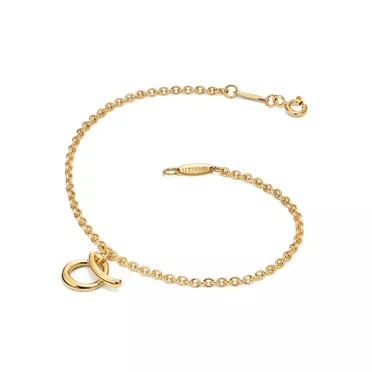 Elsa Peretti™:Mini Alphabet Bracelet in Yellow Gold, 2
