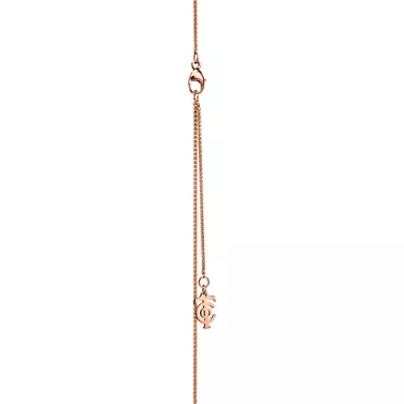 Tiffany Knot:迷你鑰匙項鍊 玫瑰金鑲嵌粉色藍寶石, 3