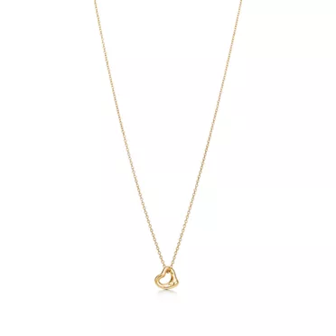 Elsa Peretti®:Open Heart Pendant and Earrings Set in Yellow Gold, 3