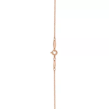 Elsa Peretti™:Small Alphabet Pendant in Rose Gold, 3