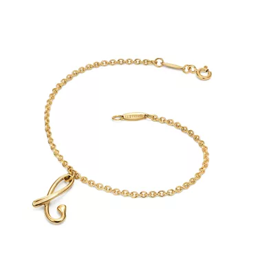 Elsa Peretti&trade;:Mini Alphabet Bracelet in Yellow Gold, 2