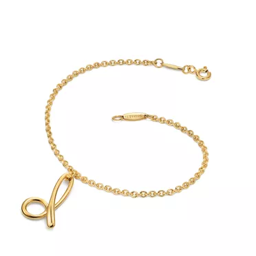 Elsa Peretti&trade;:Mini Alphabet Bracelet in Yellow Gold, 2