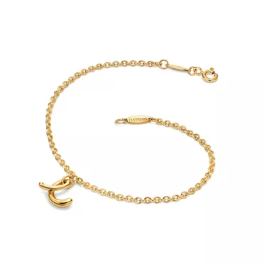 Elsa Peretti™:Mini Alphabet Bracelet in Yellow Gold, 2