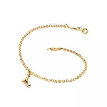 Elsa Peretti&trade;:Mini Alphabet Bracelet in Yellow Gold, 2