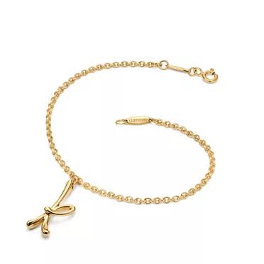 Elsa Peretti&trade;:Mini Alphabet Bracelet in Yellow Gold, 2