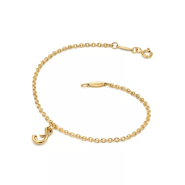 Elsa Peretti&trade;:Mini Alphabet Bracelet in Yellow Gold, 2