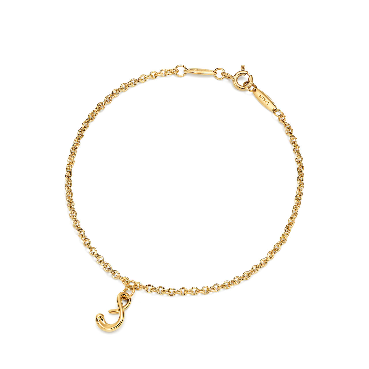 Bracciale Alphabet mini in oro giallo