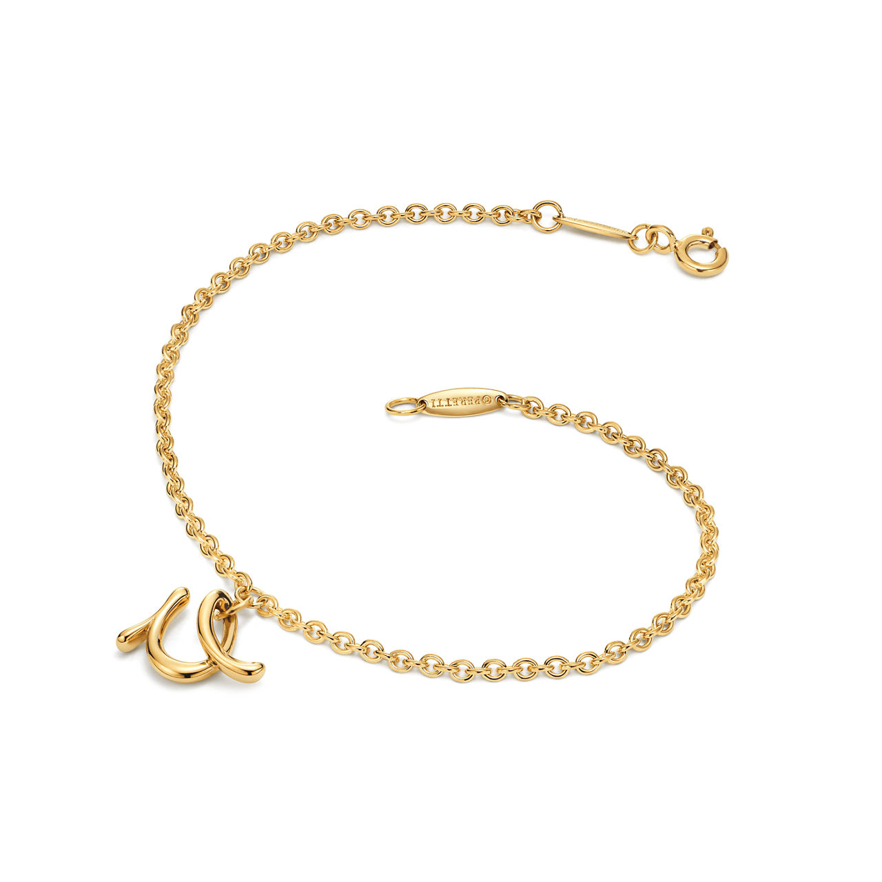 Collezione Elsa Peretti®:Bracciale Alphabet mini in oro giallo numero immagine 2