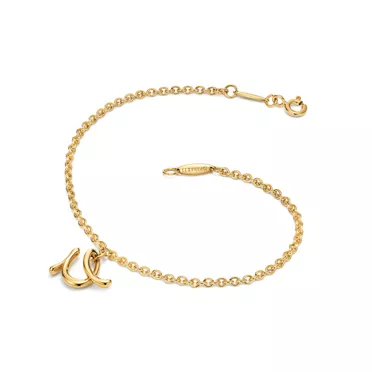 Elsa Peretti&trade;:Mini Alphabet Bracelet in Yellow Gold, 2