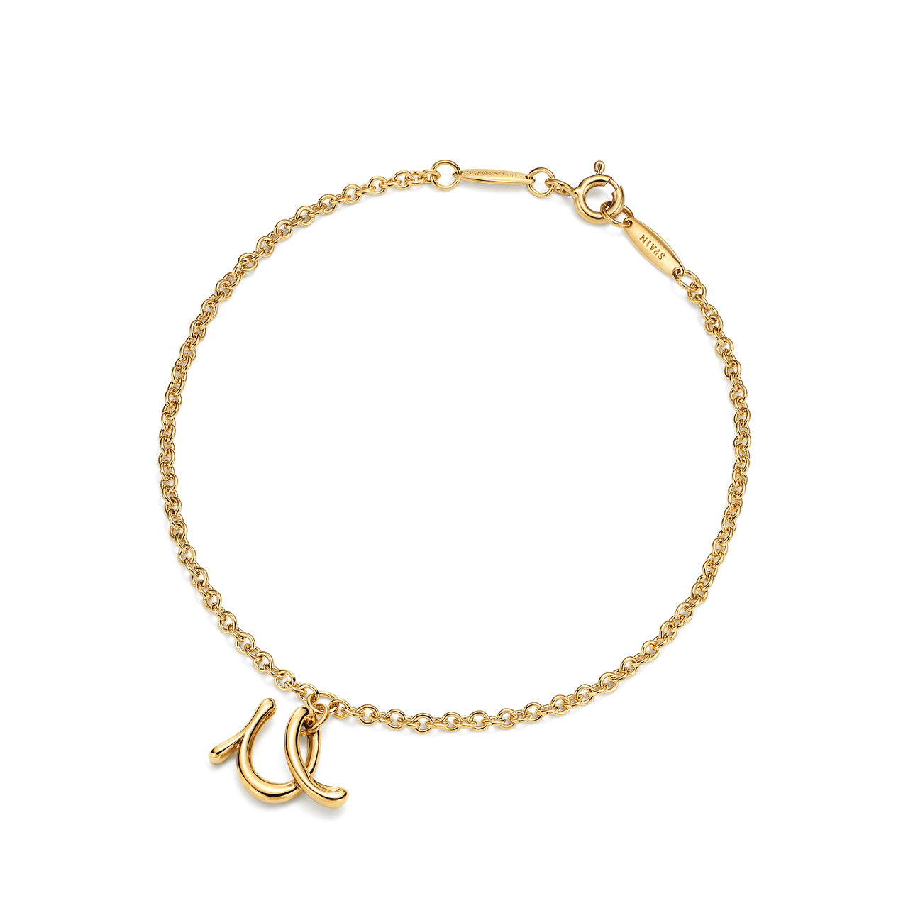 Collezione Elsa Peretti®:Bracciale Alphabet mini in oro giallo numero immagine 0