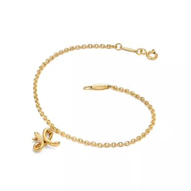 Elsa Peretti&trade;:Mini Alphabet Bracelet in Yellow Gold, 2