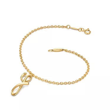 Elsa Peretti&trade;:Mini Alphabet Bracelet in Yellow Gold, 2