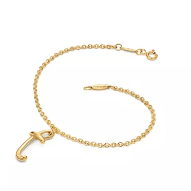 Elsa Peretti&trade;:Mini Alphabet Bracelet in Yellow Gold, 2