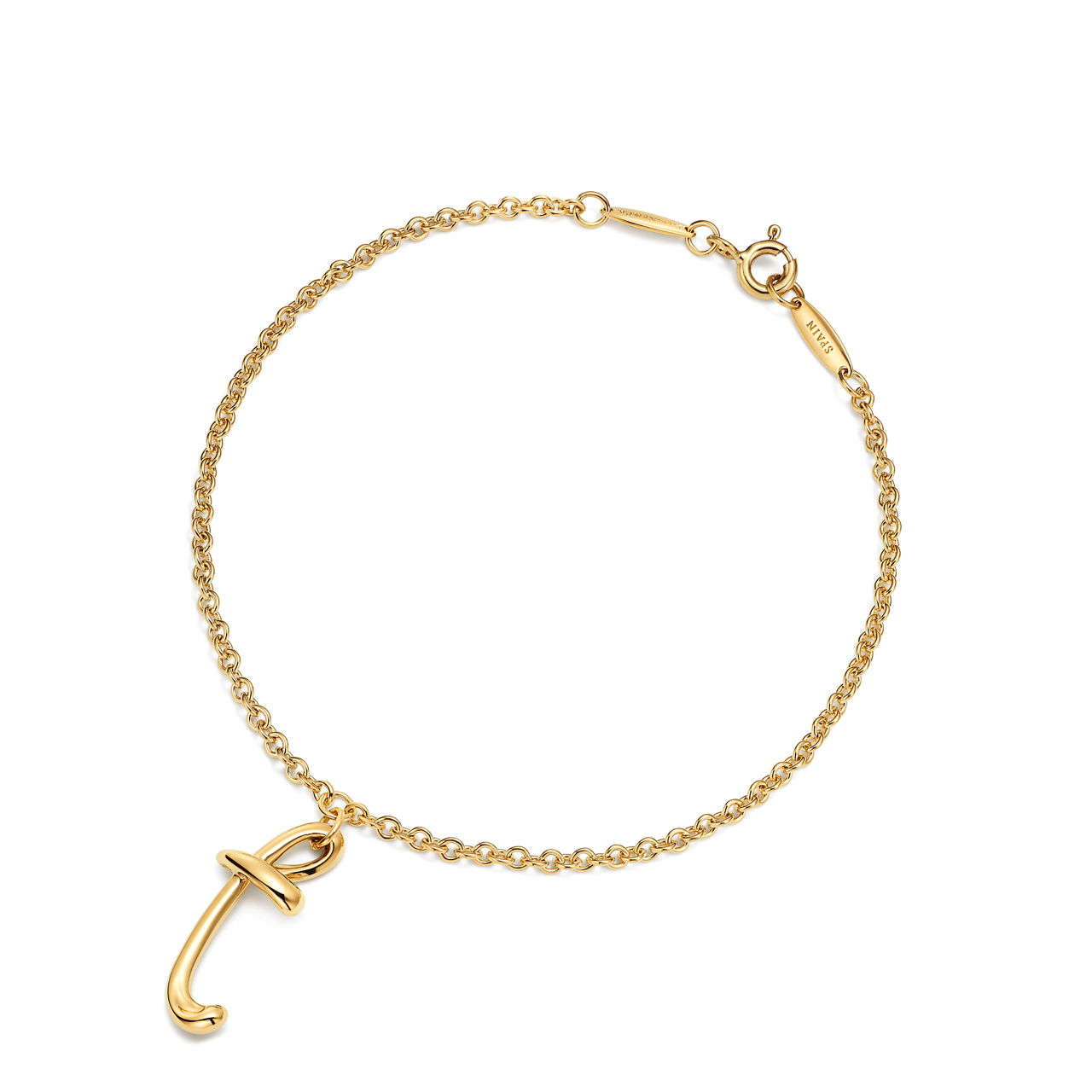 Pulsera Alphabet mini de oro amarillo