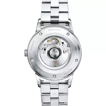 Tiffany CT60®:3-Hand 40 mm Watch in Steel with a Tiffany Blue® Dial and Diamonds, 3