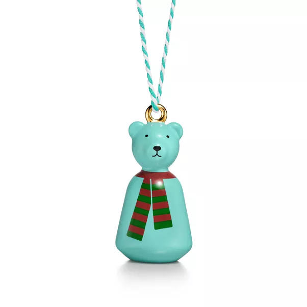 Polar Bear Ornament in Bone China