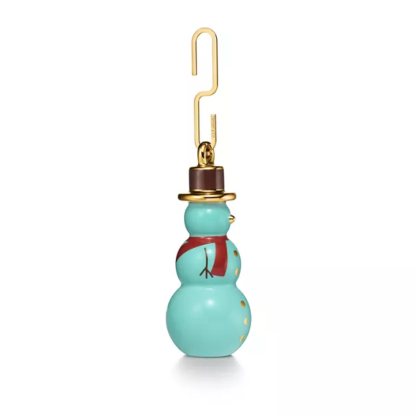 Snowman Ornament in Bone China
