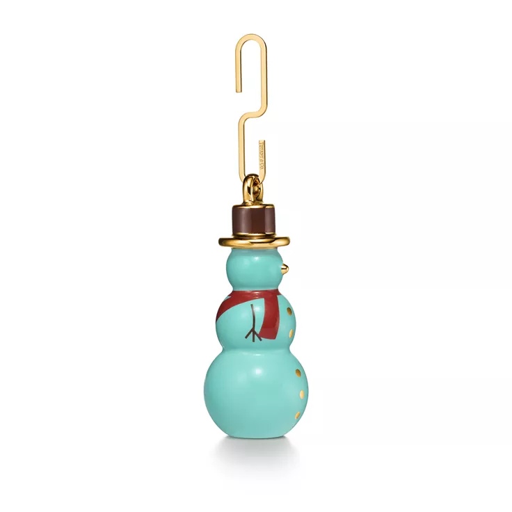 Tiffany Home Essentials:Snowman Ornament in Bone China, 1