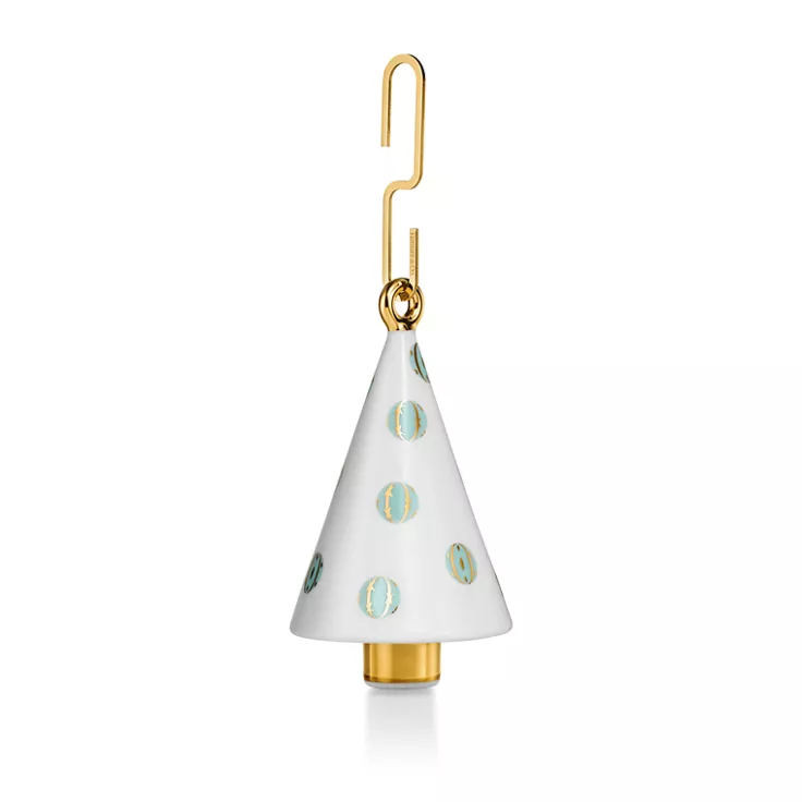 Tiffany Home Essentials:Tree Ornament in Multicolored Bone China, 1