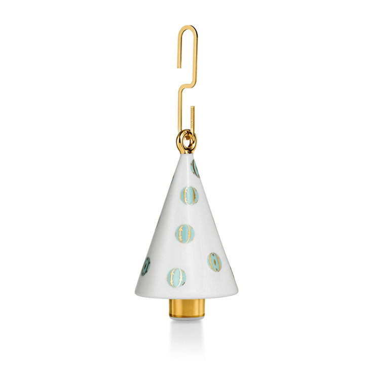 Collezione Tiffany Home Essentials:Decorazione albero di Natale in porcellana fine multicolore numero immagine 1