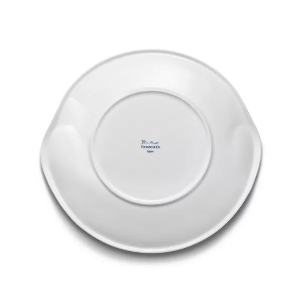 Thumbprint Plate in White Bone China