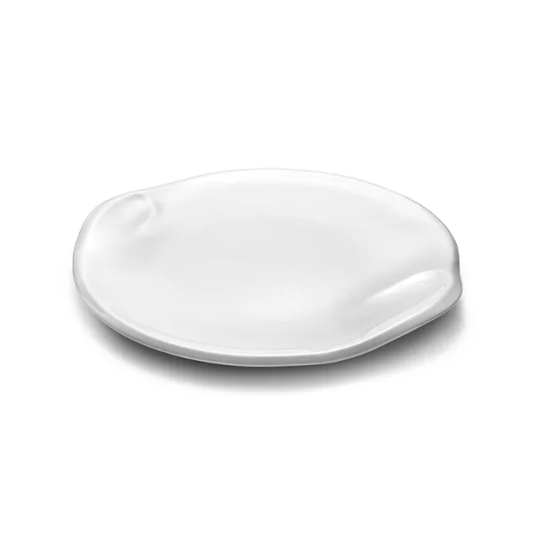 Thumbprint Plate in White Bone China