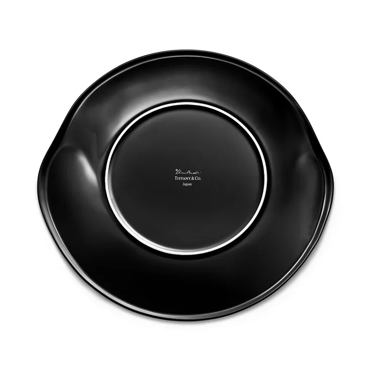 Collezione Elsa Peretti®:Piatto Thumbprint in porcellana fine nera, 1