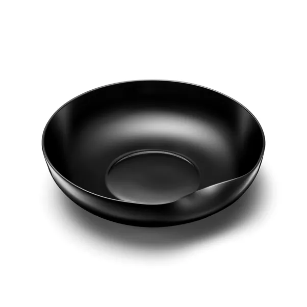 Thumbprint Dish in Black Bone China