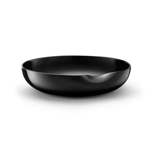 Thumbprint Dish in Black Bone China