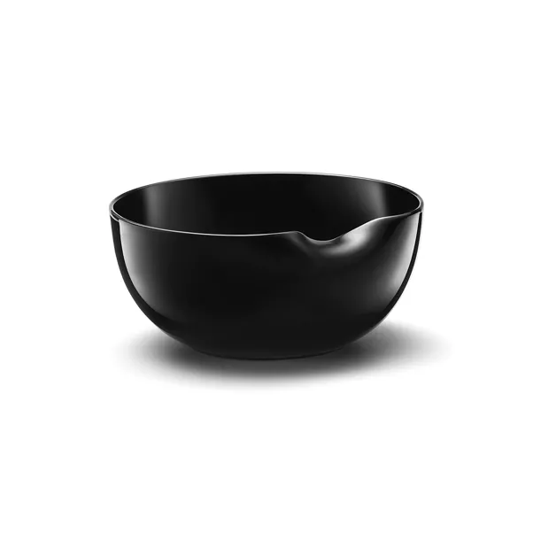 Thumbprint Bowl in Black Bone China