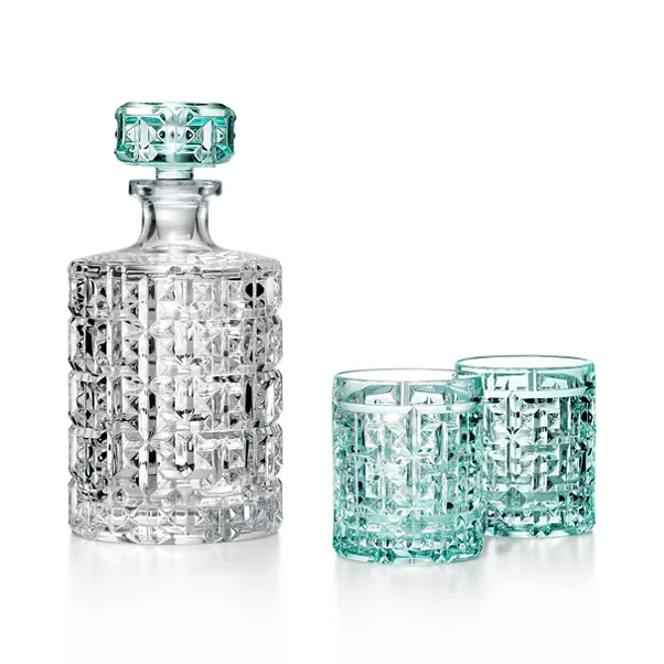 True Barware Set in Tiffany Blue® Crystal Glass