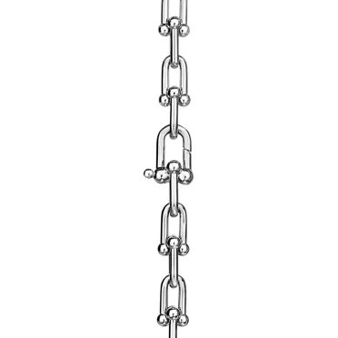 Tiffany HardWear:Medium Link Necklace in Platinum, 3
