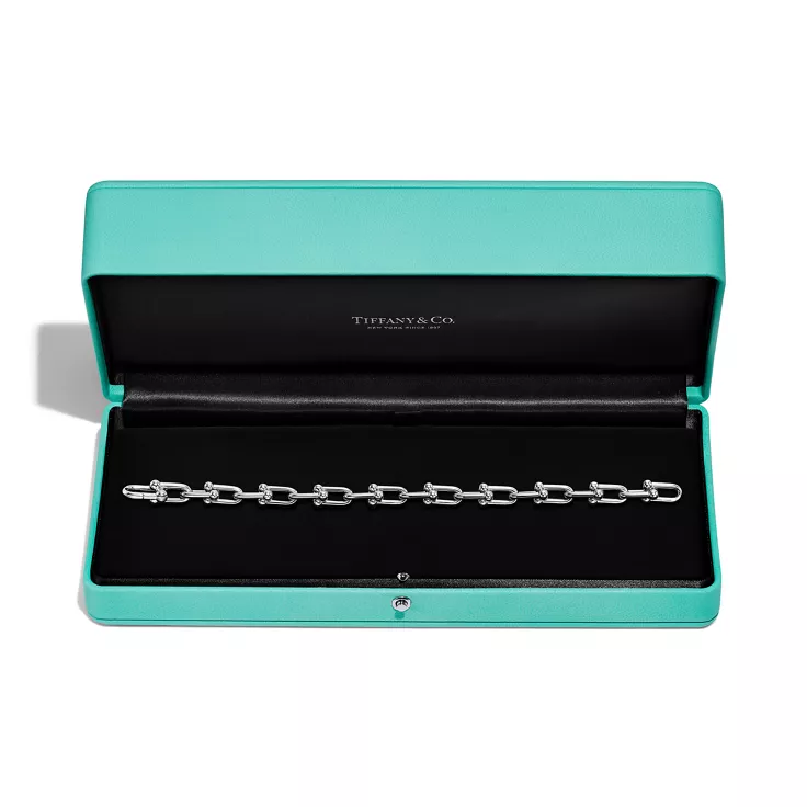 Tiffany HardWear:Medium Link Bracelet in Platinum, 5