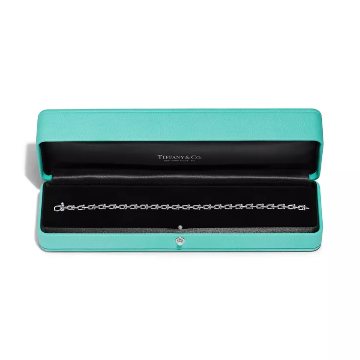 Tiffany HardWear:Micro Link Bracelet in Platinum, 5