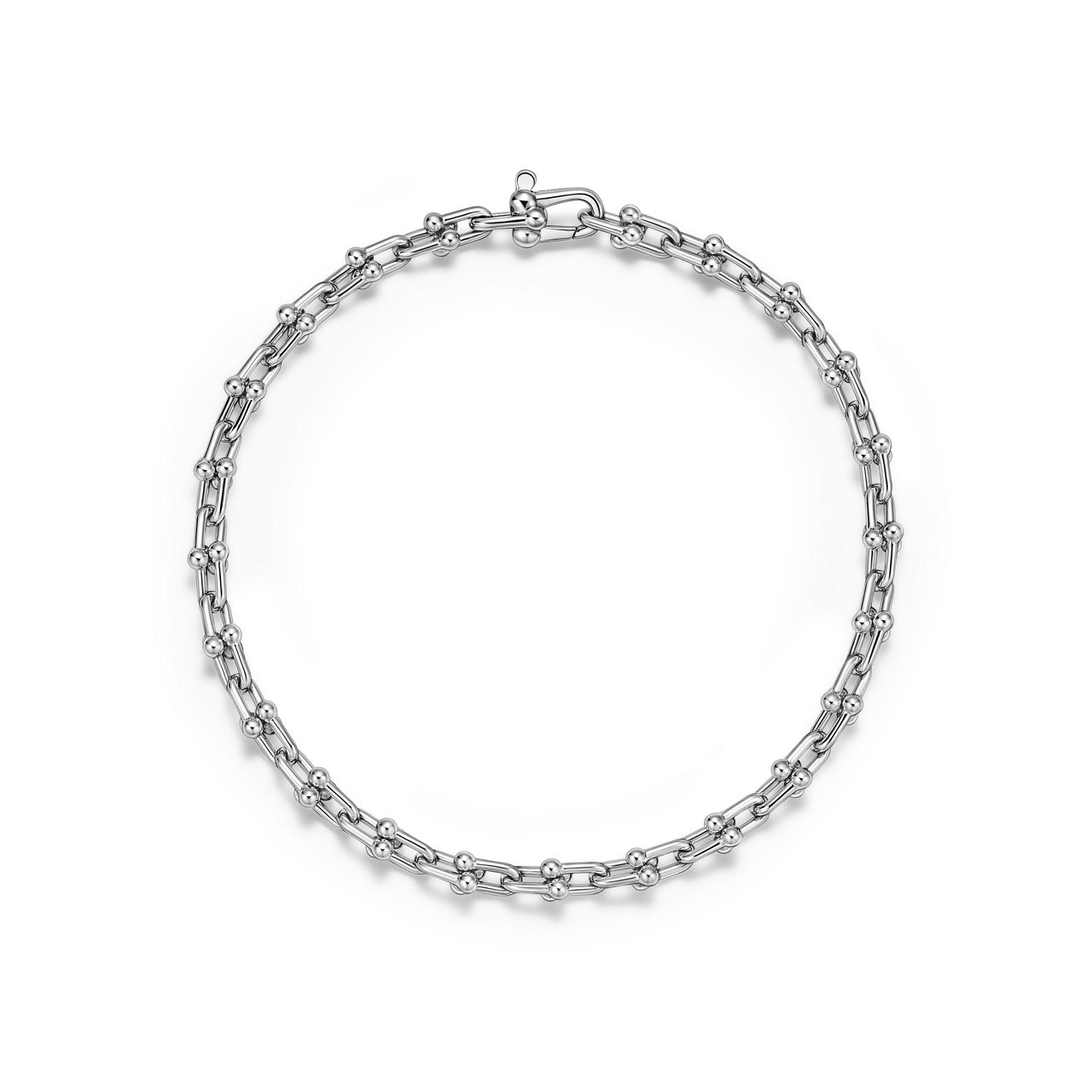 Micro Link Bracelet in Platinum