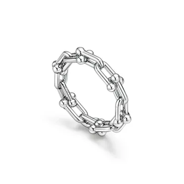 Collezione HardWear by Tiffany:Anello Micro Link in platino, 3