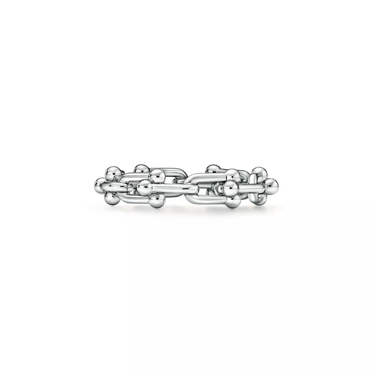 Collezione HardWear by Tiffany:Anello Micro Link in platino, 4