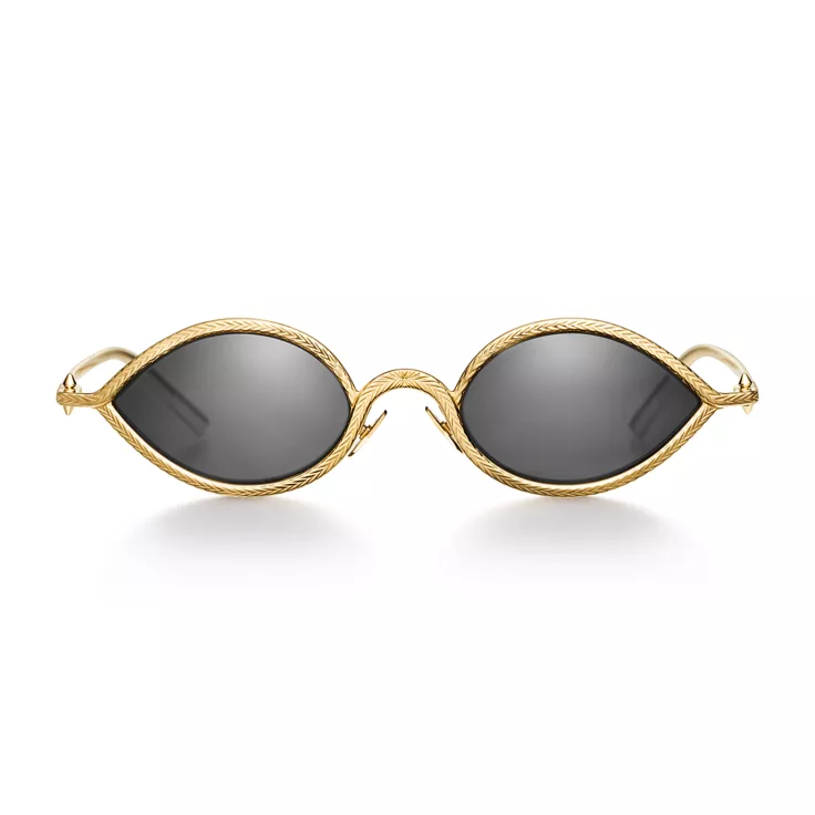 Tiffany Titan by Pharrell Williams:Solaires en or jaune avec verres cristal, 1