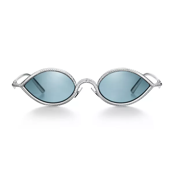 Sunglasses in Yellow Gold with Crystal Lenses