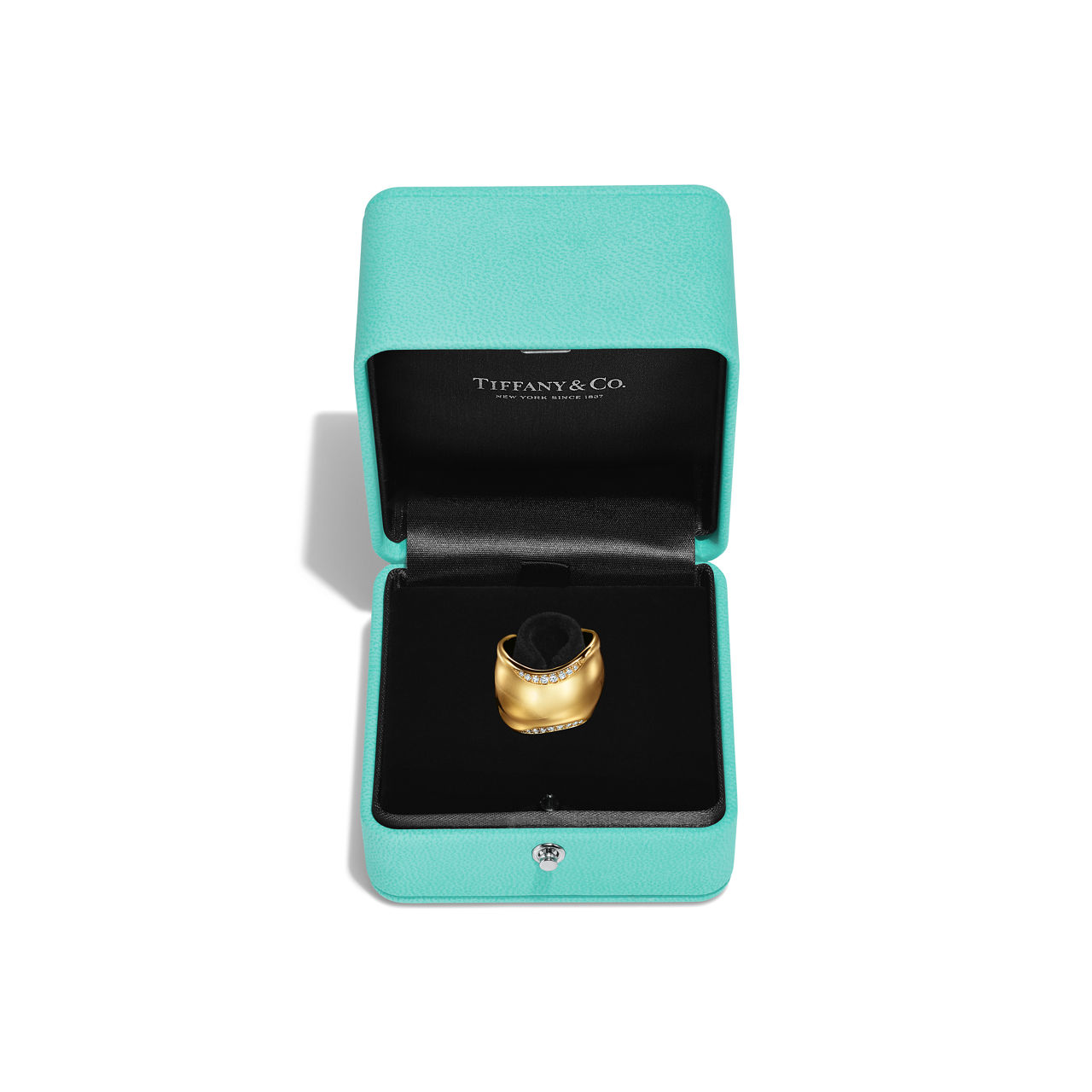 Elsa Peretti®:Anillo Bone de oro amarillo con diamantes imagen número 7