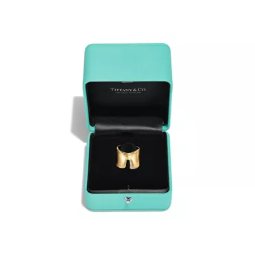 Elsa Peretti®:Split Ring in Gelbgold mit Diamanten, 7