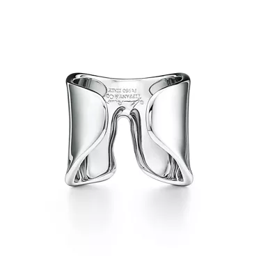 Elsa Peretti&reg;:Split Ring in Platinum with Diamonds, 6