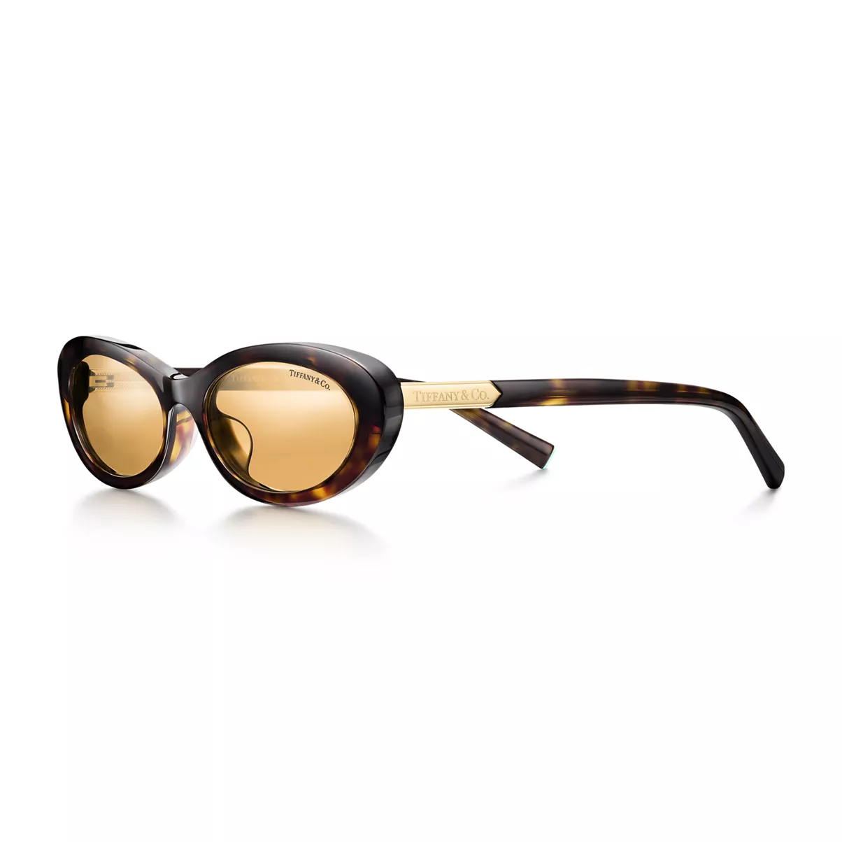 Sunglasses in Tortoise Acetate with Light Orange Mirrored Lenses
