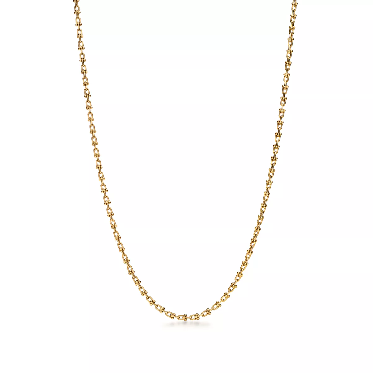 Micro Link Necklace in Yellow Gold