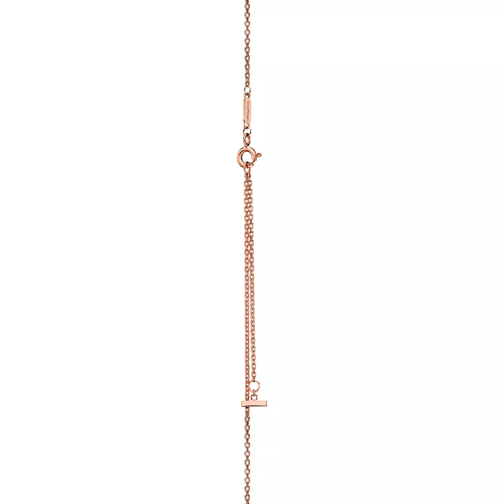 Tiffany T:Pendentif Smile en or rose 18 carats et nacre blanche. Medium., 4
