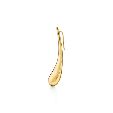 Elsa Peretti&reg;:Teardrop Earrings in Yellow Gold with Diamonds, 3