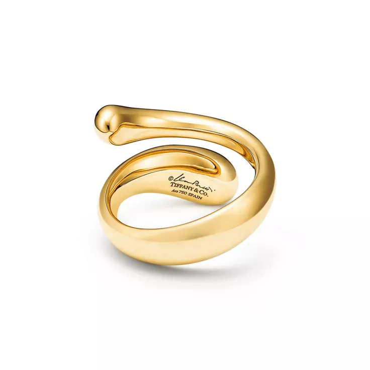 Elsa Peretti&reg;:Teardrop Ring in Yellow Gold, 4
