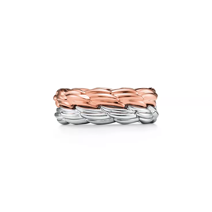 Bird on a Rock by Tiffany:Schmaler Ring mit Fl&uuml;geln in Ros&eacute;gold, 4